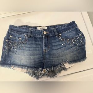 Victoria’s Secret Pink Women’s Blue Jean Shorts with Sparkly accents - Size 6